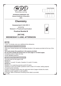 Practical Examination (Booklet B) (ML)