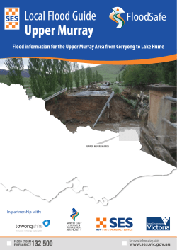 Upper Murray Local Flood Guide - Victoria State Emergency Service