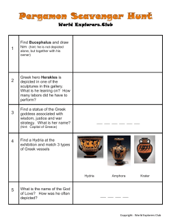 Find Bucephalus and draw Greek hero Herakles is depicted in one
