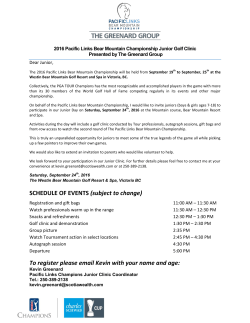 PCL Junior - Bear Mountain Resort