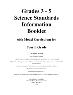 Fourth Grade Booklet