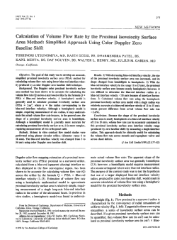 Calculation of volume flow rate by the proximal isovelocity surface