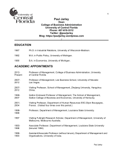 Curriculum Vitae - Office of Faculty Excellence