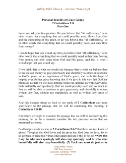 Transcript - ValleyBible.net