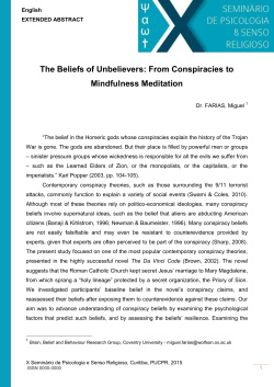 The Beliefs of Unbelievers: From Conspiracies to
