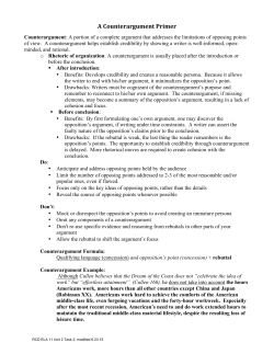 A Counterargument Primer