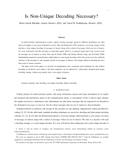 Is Non-Unique Decoding Necessary? - Infoscience