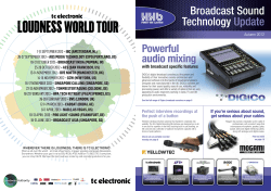 Broadcast Sound Technology Update