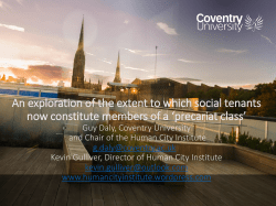 precariat class - Housing Studies Association