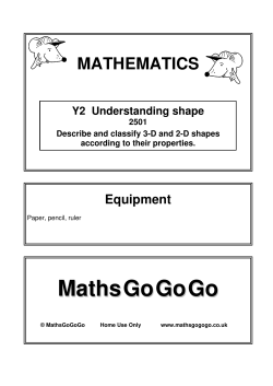 2-D Shapes - MathsGoGoGo