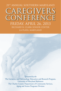 caregivers - St. Mary`s County Government