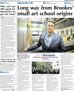 Long Way From Brookes` Small Art School Origins