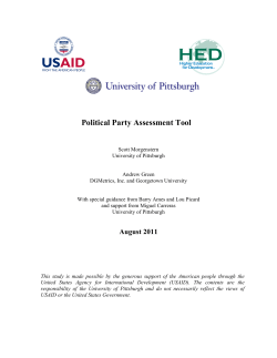 Political Party Assessment Tool.