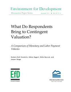 A Comparison of Monetary and Labor Payment Vehicles