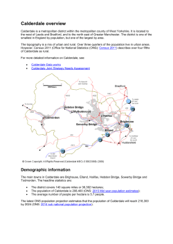 Calderdale overview [PDF 104KB]