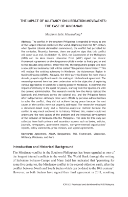 THE IMPACT OF MILITANCY ON LIBERATION