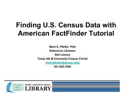 Find Census Data