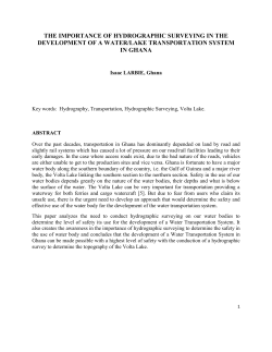THE IMPORTANCE OF HYDROGRAPHIC SURVEYING IN THE