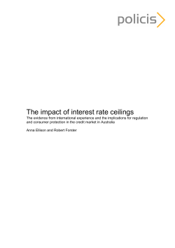 The impact of interest rate ceilings