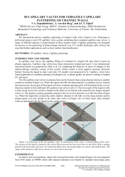 3d capillary valves for versatile capillary patterning of channel walls