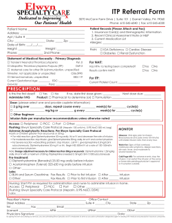 ITP - Elwyn Specialty Care