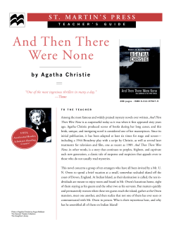 And Then There Were None TG 2009_And Then There Were None TG