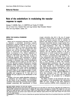 Role of the Endothelium in Modulating the