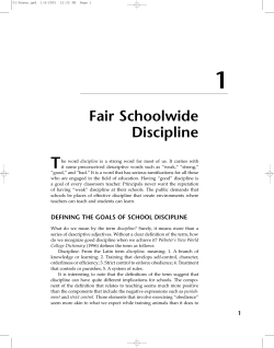 Fair Schoolwide Discipline