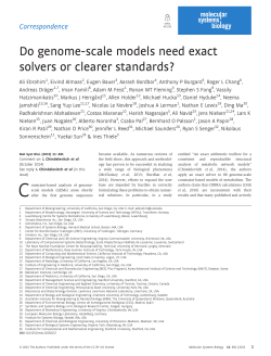 Do genomescale models need exact solvers or clearer standards?