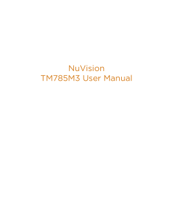 NuVision TM785M3 User Manual
