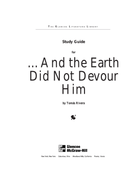 And the Earth Did Not Devour Him