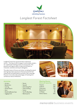 Longleat Forest Factsheet