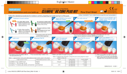PDF CLEARFIL&trade; DC CORE PLUS Kit Flowchart