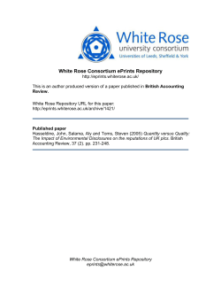 Quantity versus Quality: The Impact of Environmental Disclosures on