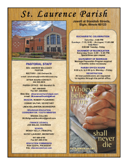 April 2, 2017 - St. Laurence Catholic Church
