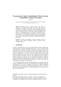 Persuasion and Culture: Individualism&ndash;Collectivism and