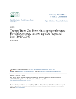 Thomas Truett Ott - Scholar Commons