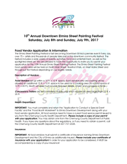 10th Annual Downtown Elmira Street Painting Festival Saturday
