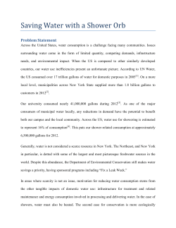 Saving Water with a Shower Orb