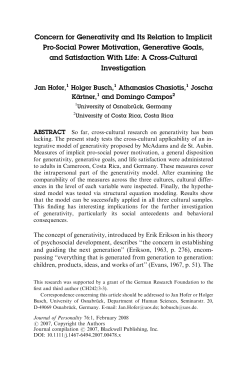 Concern for Generativity and Its Relation to Implicit Pro