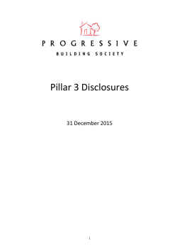 Pillar 3 Disclosures - Progressive Building Society