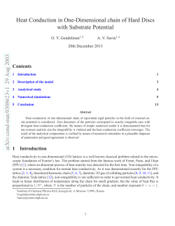 Heat Conduction in One-Dimensional chain of Hard Discs with