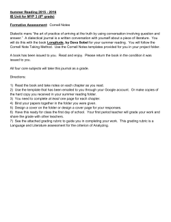 Summer Reading 2015 - 2016 IB Unit for MYP 3 (8th