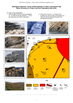 Geological mapwork: using surface geology to make a geological map