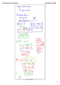 point slope form.notebook