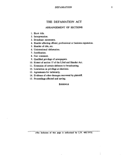 the defamation act - Press Association of Jamaica