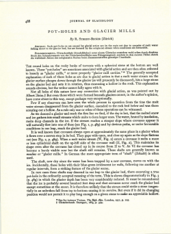 POT-HOLES AND GLACIER MILLS