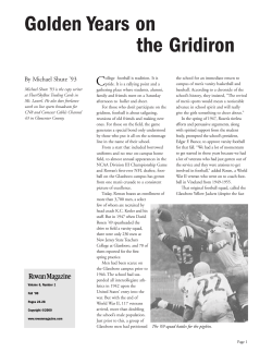 Golden Years on the Gridiron