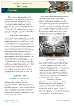 Infosheet Questions
