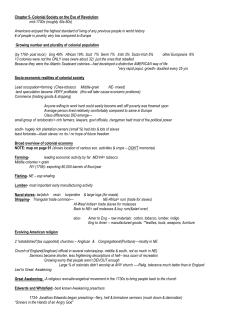 Chapter 5- Colonial Society on the Eve of Revolution mid